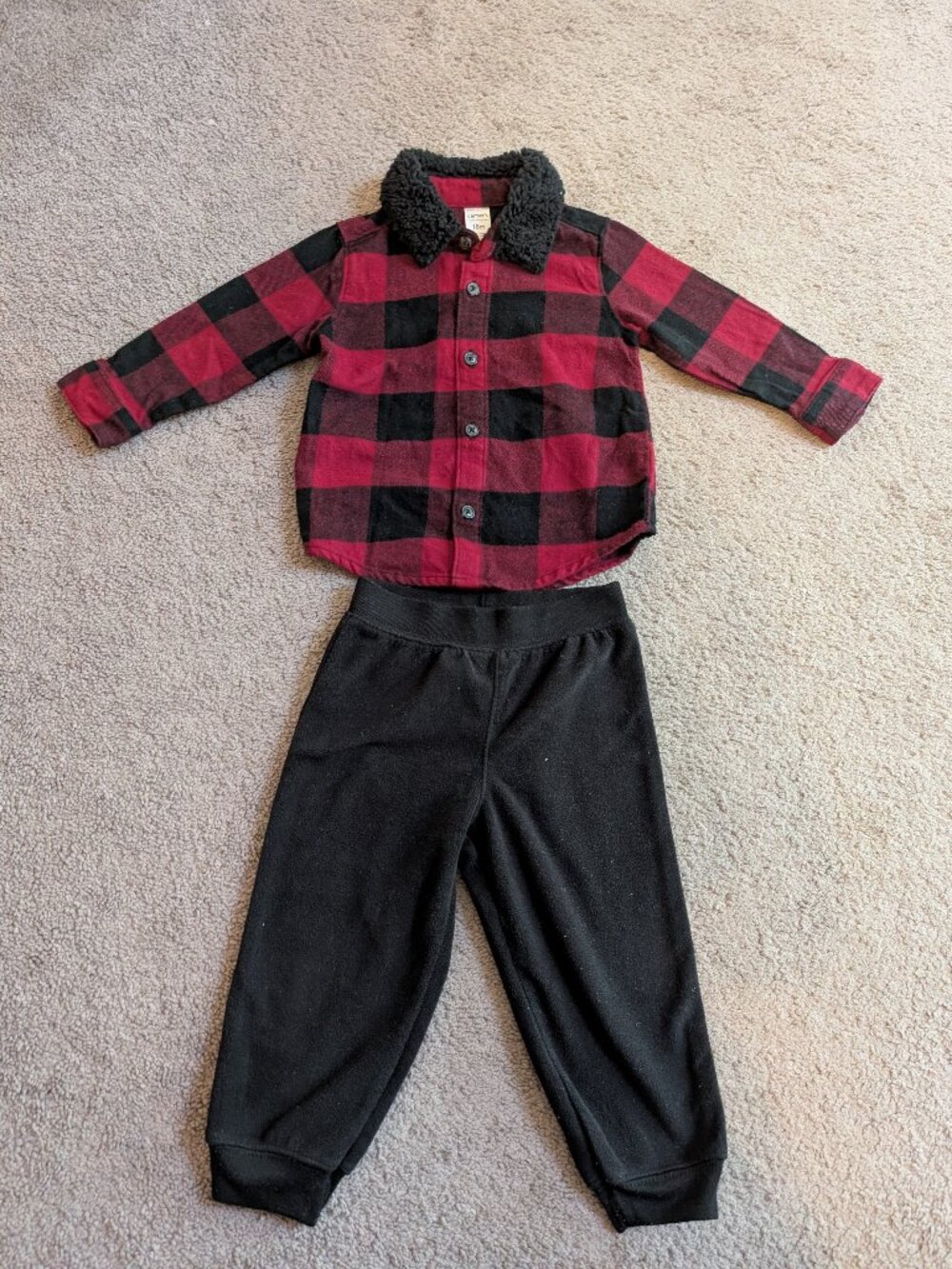 Carter's Flannel and Joggers